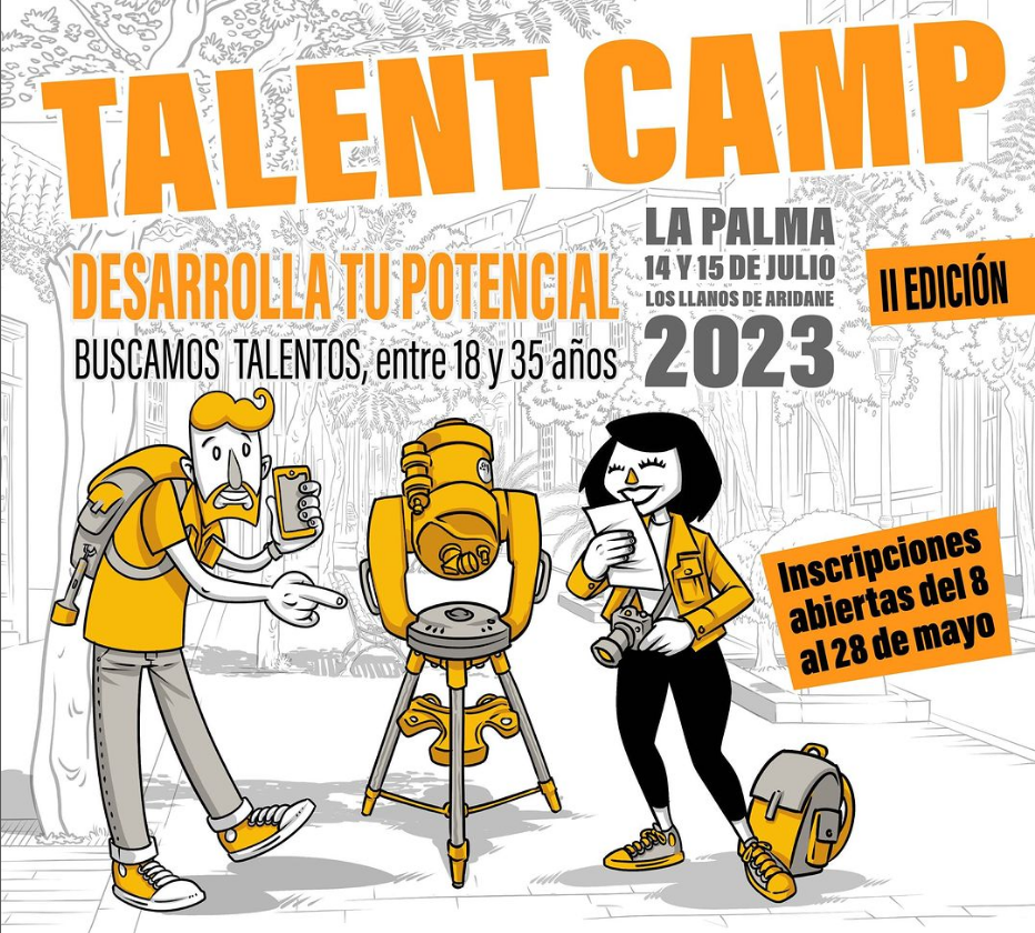 Abrimos las inscripciones para la II edición del Talent Camp La Palma
