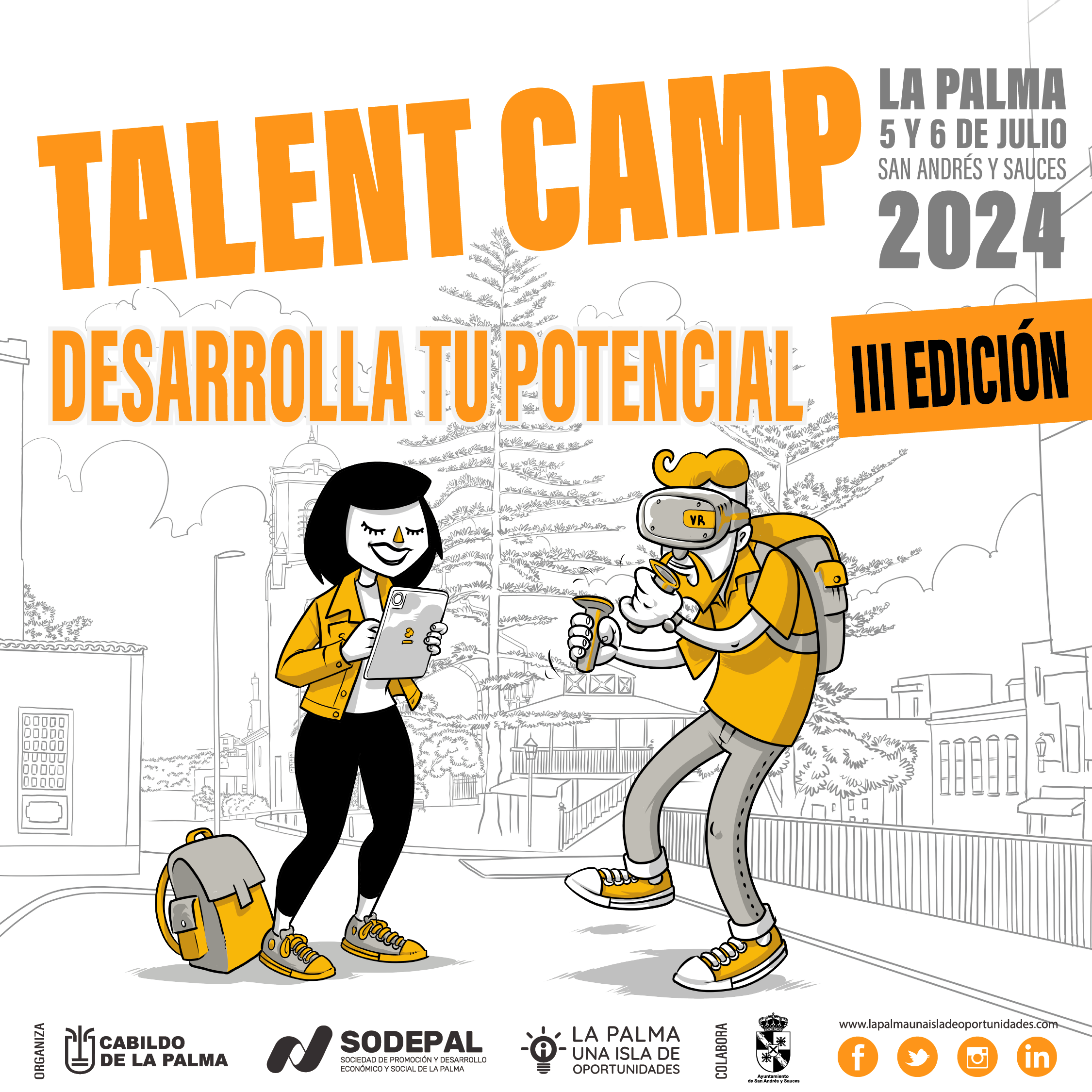 El Cabildo abre el plazo de inscripciones para la nueva edición del Talent Camp La Palma