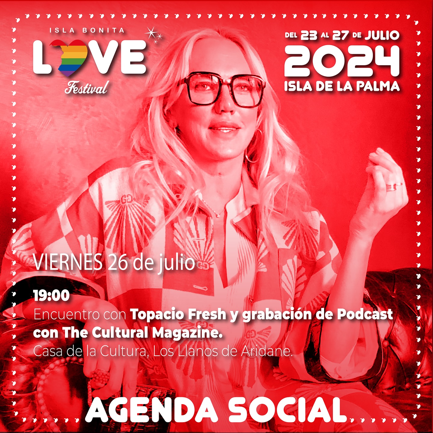 Topacio Fresh y The Cultural Magazine cierran la semana social del Love Festival